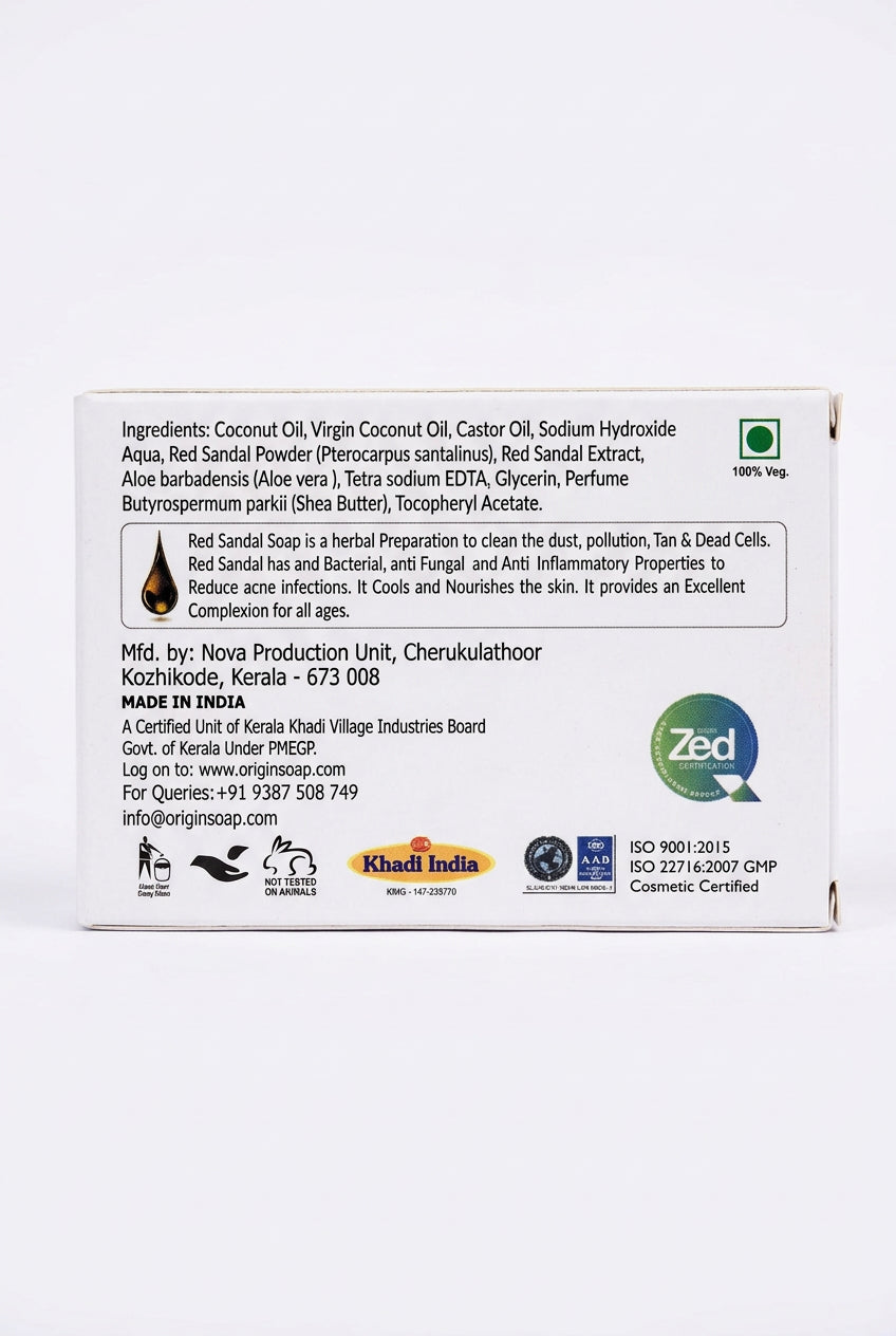Red Sandal Wood Soap 75g