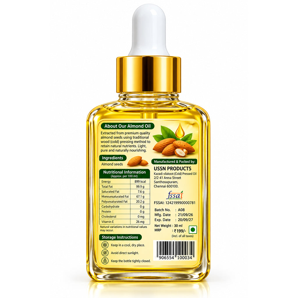 KKDI Almond Oil - 30g (Pure & Original)