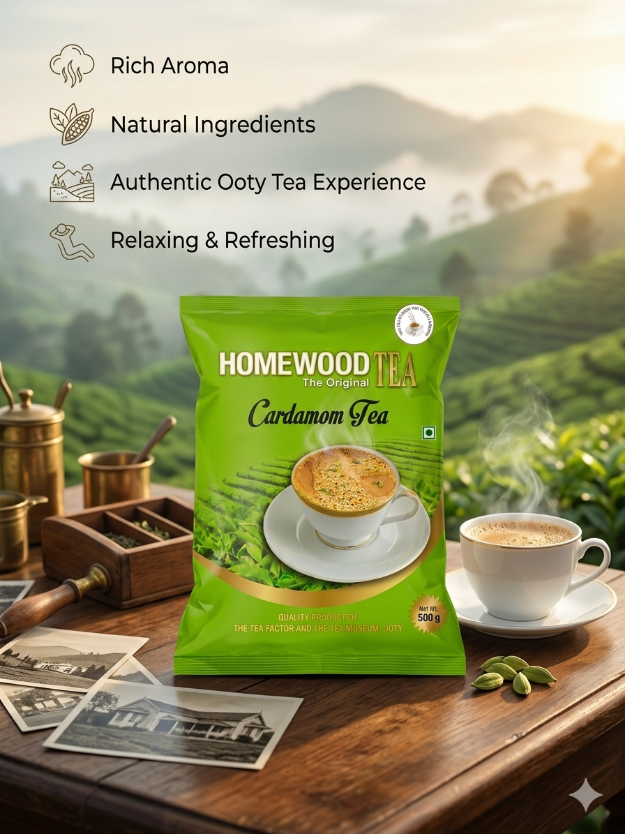 Homewood Cardamom Tea from Ooty - 500g